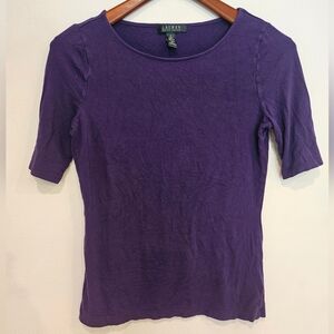 Womens Ralph Lauren Purple Shirt Small Y2K
